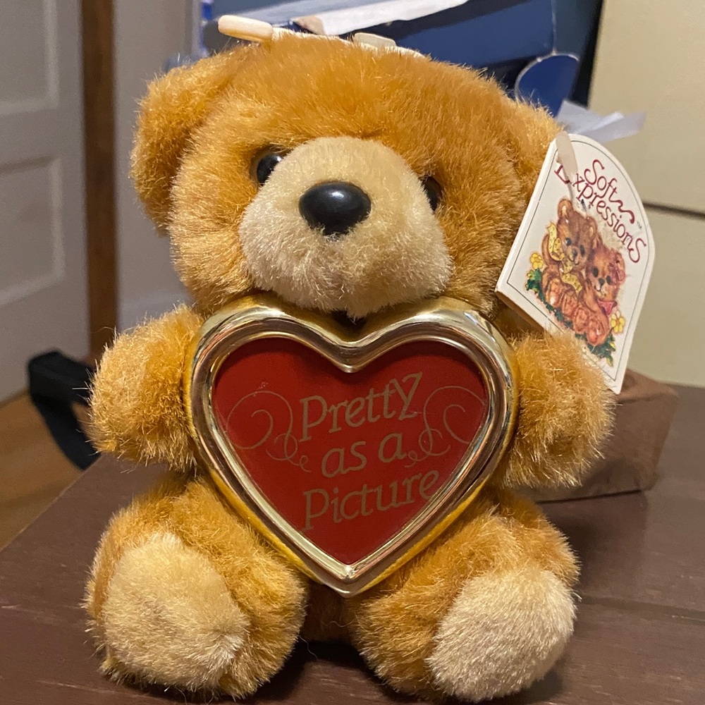 Expressions Tan Teddy Bear with Red Heart